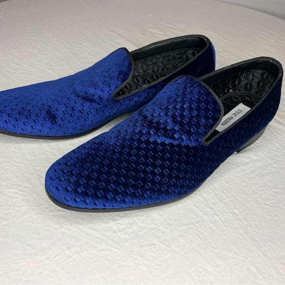 Steve Madden | Shoes | Steve Madden Mens Blue Velvet Slipon 